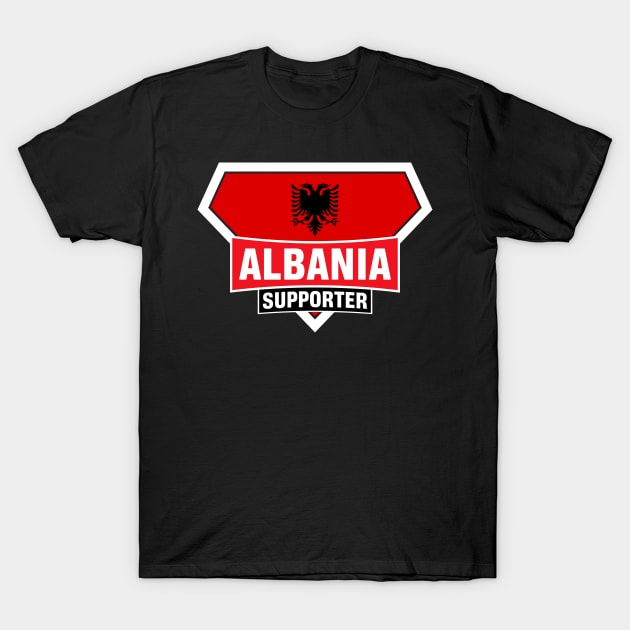 Albania Super Flag Supporter T-Shirt by ASUPERSTORE